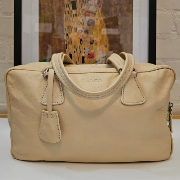 Prada Vintage Calfskin Leather Boston Bag - Picture 3 of 16